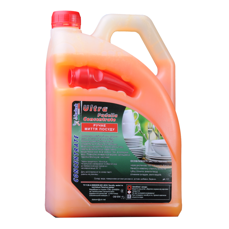 Засіб для ручного миття посуду ITALTEK Padella Ultra, 4л